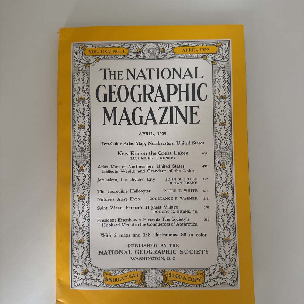 National Geographic Magazine April 1959
